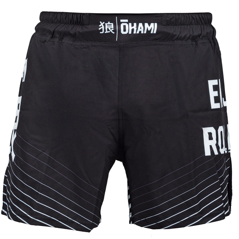 Okami big kanji Fightshorts -black/white